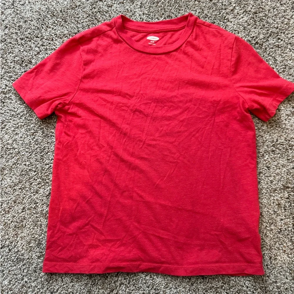 Kids' Short Sleeve Crew Neck Tee in Red